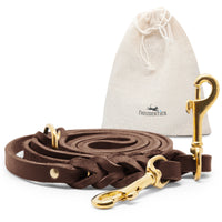 Hundeleine aus Fettleder - AlsterTwist Kollektion in Chocolate