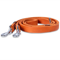 NEU: Hundeleine aus Leder - Alsterufer Kollektion in Sunset Orange
