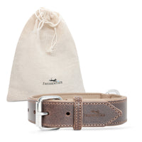 Hundehalsband aus Leder - Amstelpark Kollektion in Dark Chocolate