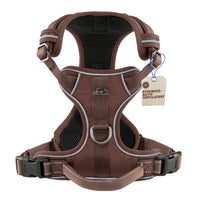 Atmungsaktives Hundegeschirr - Clyde Kollektion in Chocolate
