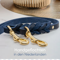 Hundeleine aus Fettleder - AlsterTwist Kollektion in Royal Blue