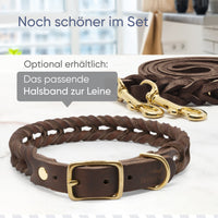 Hundeleine aus Fettleder - AlsterTwist Kollektion in Chocolate