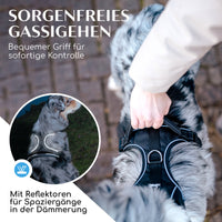 Atmungsaktives Hundegeschirr - Clyde Black Edition