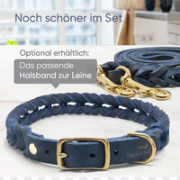Hundeleine aus Fettleder - AlsterTwist Kollektion in Royal Blue