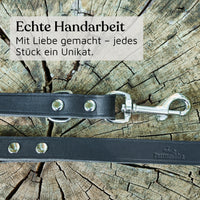 NEU: Hundeleine aus Leder - Alsterufer Kollektion in Midnight
