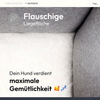 Orthopädisches Hundebett mit Steppung - Model Monroe