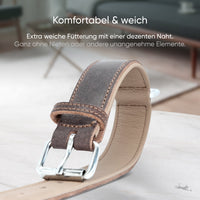 Hundehalsband aus Leder - Amstelpark Kollektion in Dark Chocolate