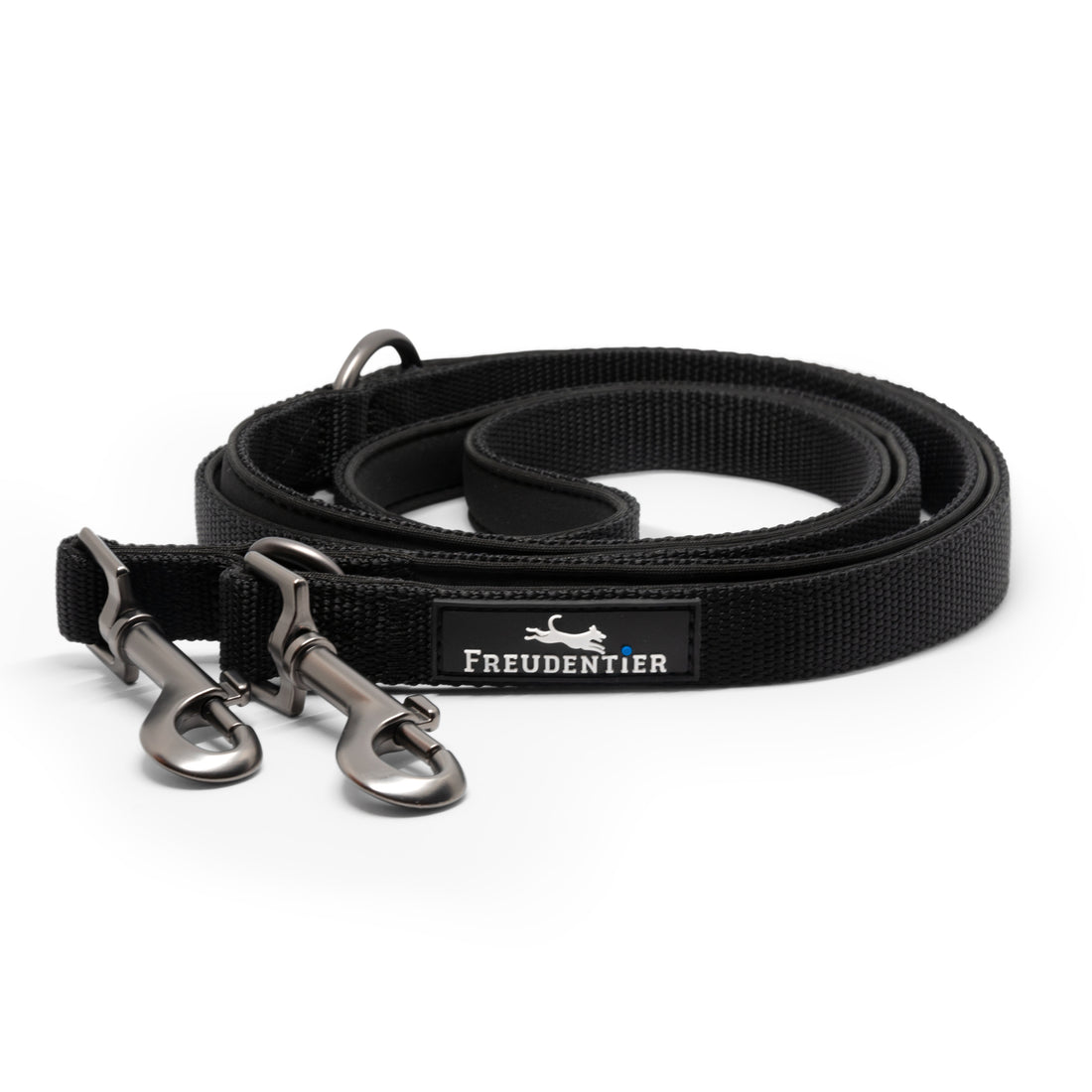 Hundeleine mit weicher Polsterung - Clyde Kollektion in Schwarz