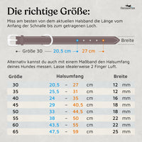 NEU: Hundehalsband aus Leder - Alsterufer Kollektion in Midnight