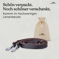 NEU: Hundeleine aus Leder - Alsterufer Kollektion in Chocolate