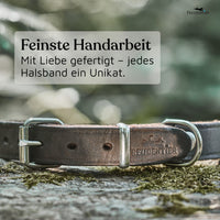 NEU: Hundehalsband aus Leder - Alsterufer Kollektion in Chocolate