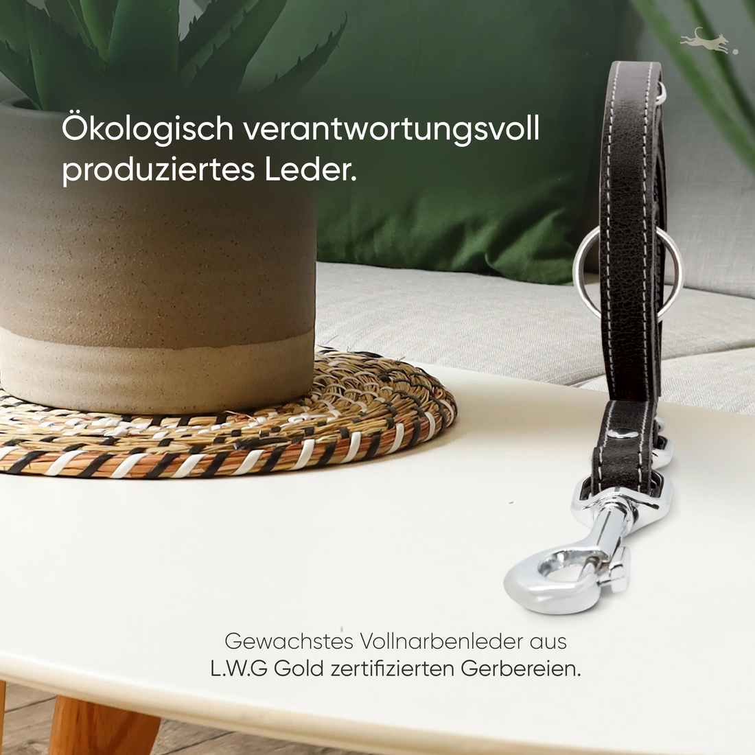 NEU: Hundeleine aus Leder - Amstelpark Kollektion in Midnight