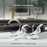 NEU: Hundeleine aus Leder - Amstelpark Kollektion in Midnight