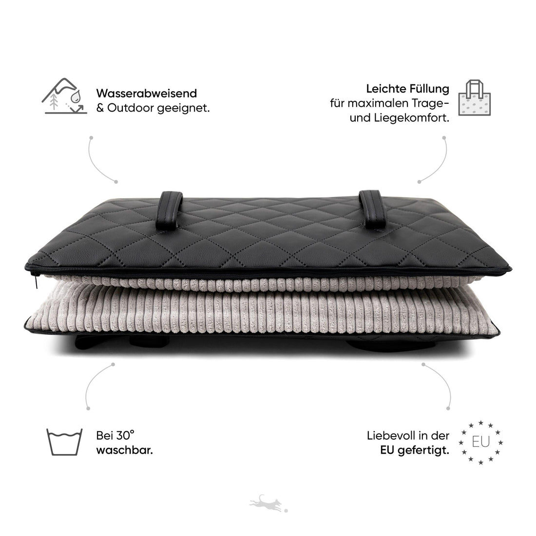 Faltbare Outdoor Hundematte für unterwegs