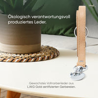 Hundeleine aus Leder - Amstelpark Kollektion in Sand