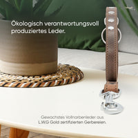 Hundeleine aus Leder - Amstelpark Kollektion in Dark Chocolate