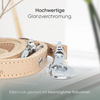 Hundeleine aus Leder - Amstelpark Kollektion in Sand