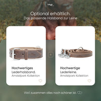 Hundeleine aus Leder - Amstelpark Kollektion in Dark Chocolate