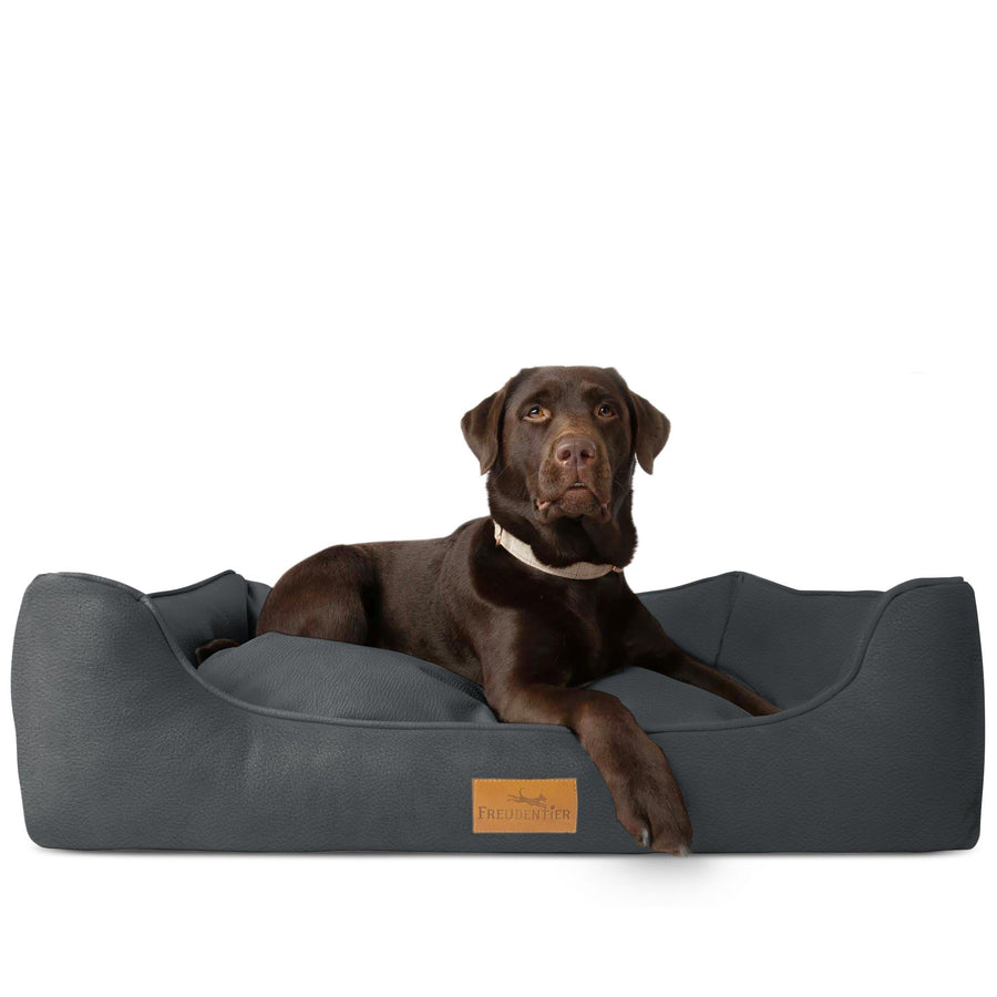 Orthopädisches Hundebett - Faultier in Anthrazit