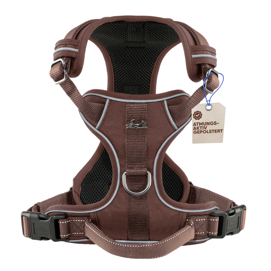 NEU: Atmungsaktives Hundegeschirr - Clyde Kollektion in Chocolate