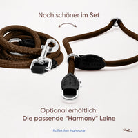 Hundehalsband mit Zugstopp - Harmony Kollektion in Chocolate