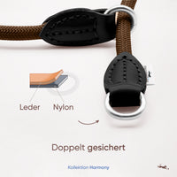 Hundehalsband mit Zugstopp - Harmony Kollektion in Chocolate