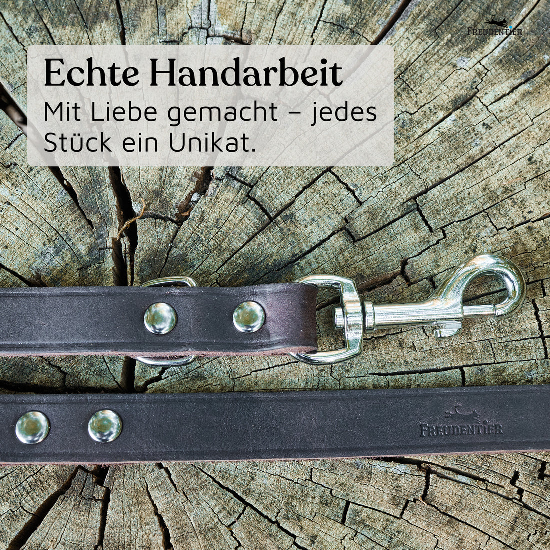 NEU: Hundeleine aus Leder - Alsterufer Kollektion in Chocolate