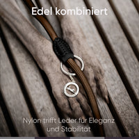 Runde Hundeleine in 2m & 3m - Model Harmony in Chocolate