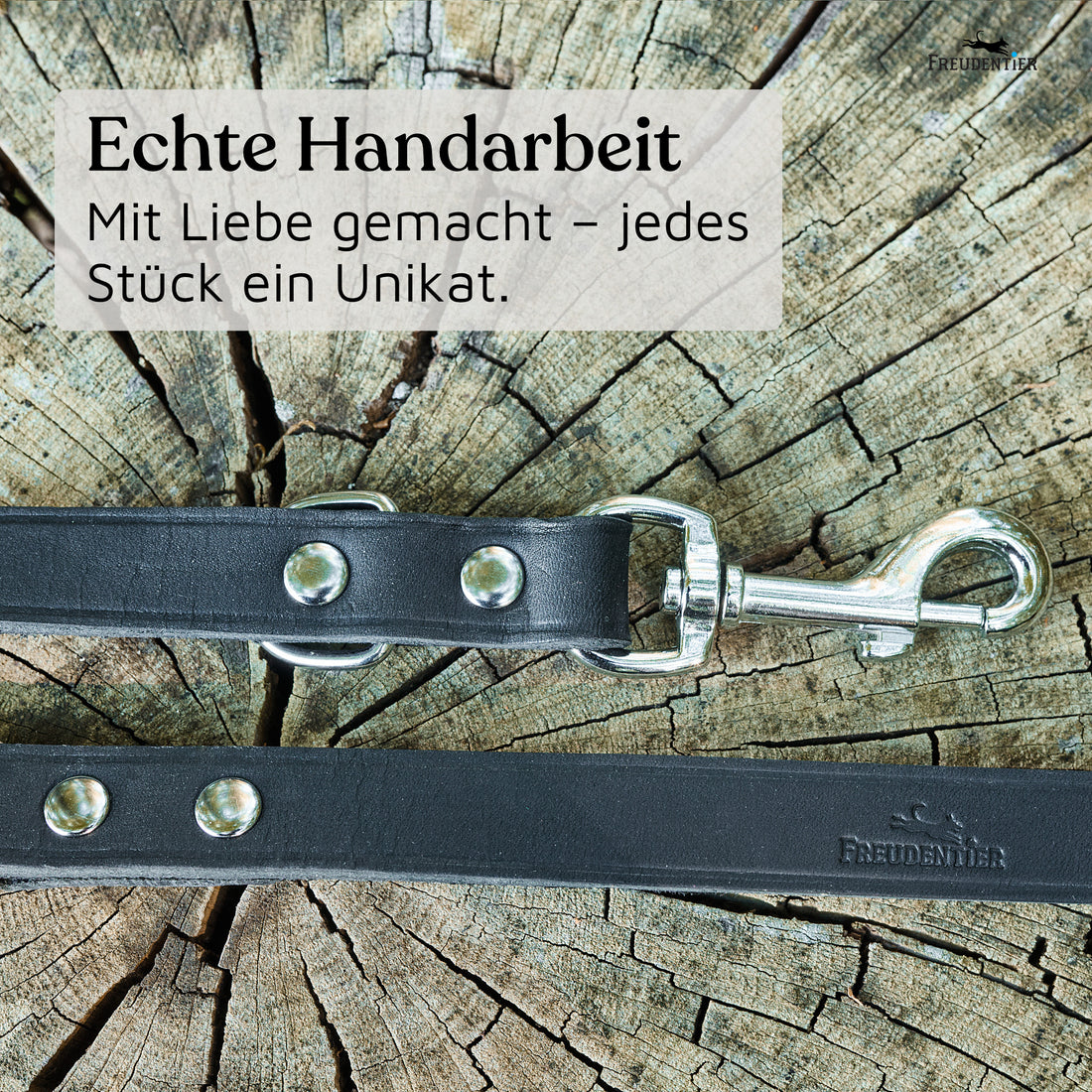 NEU: Hundeleine aus Leder - Alsterufer Kollektion in Midnight
