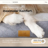Orthopädisches Hundebett mit edler Steppung - Model Monroe