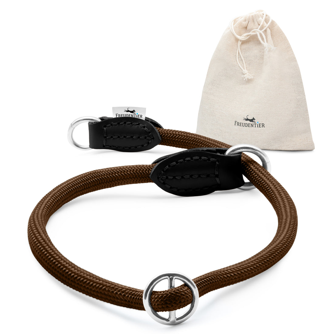 Hundehalsband mit Zugstopp - Harmony Kollektion in Chocolate