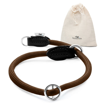 Hundehalsband mit Zugstopp - Harmony Kollektion in Chocolate