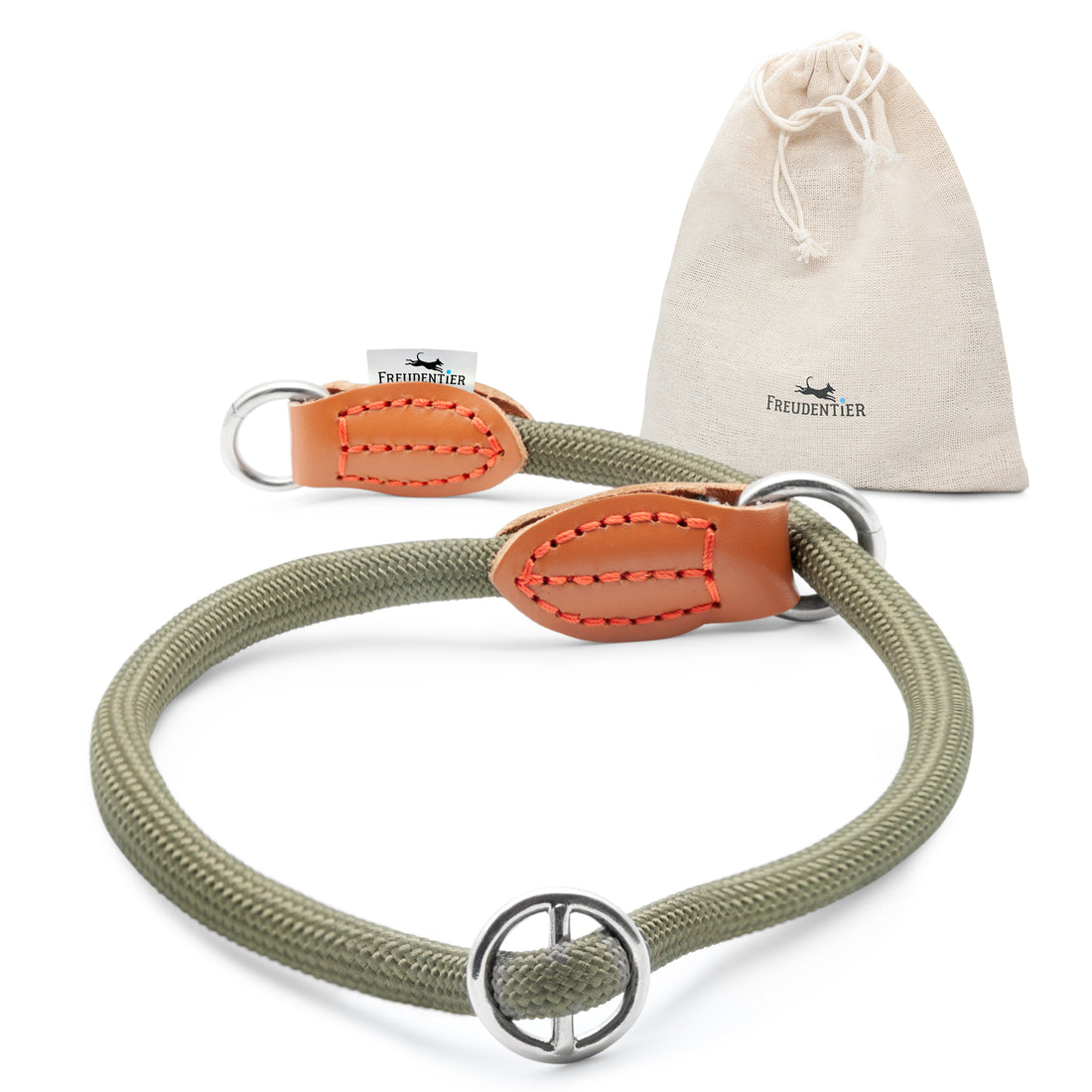 Hundehalsband mit Zugstopp - Zugstopp Halsband Hunde - Retriever Halsband für kleine, mittelgroße & große Hunde in waldgrün