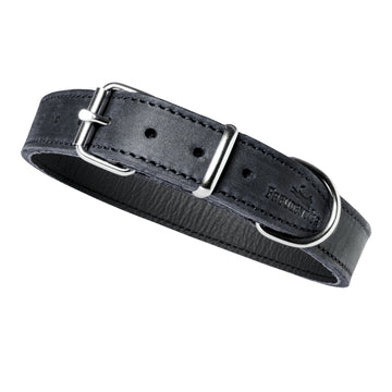 NEU: Hundehalsband aus Leder - Alsterufer Kollektion in Midnight