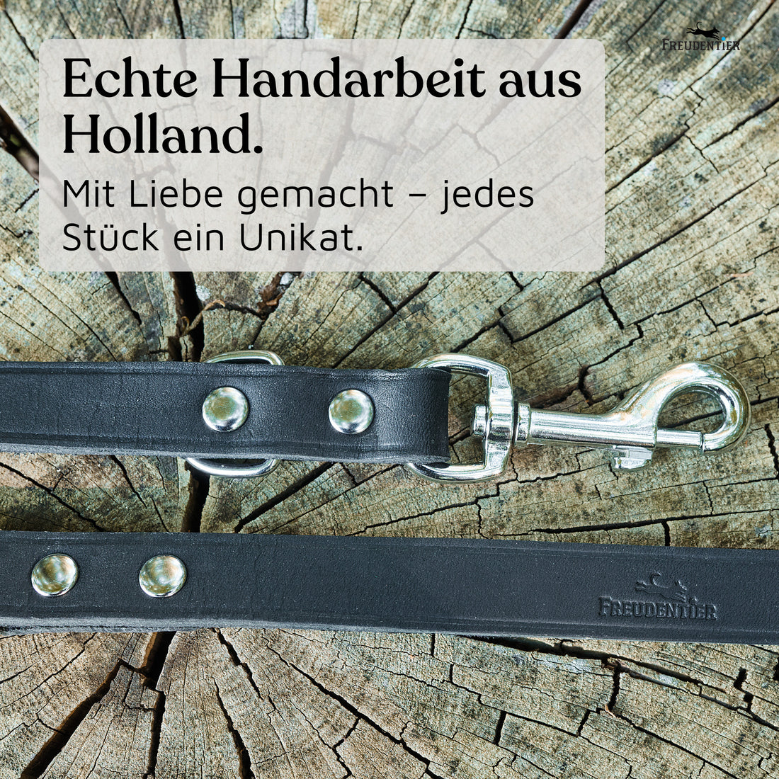 NEU: Hundeleine aus Leder - Alsterufer Kollektion in Midnight