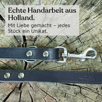 NEU: Hundeleine aus Leder - Alsterufer Kollektion in Midnight