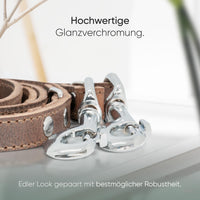 Hundeleine aus Leder - Amstelpark Kollektion in Dark Chocolate